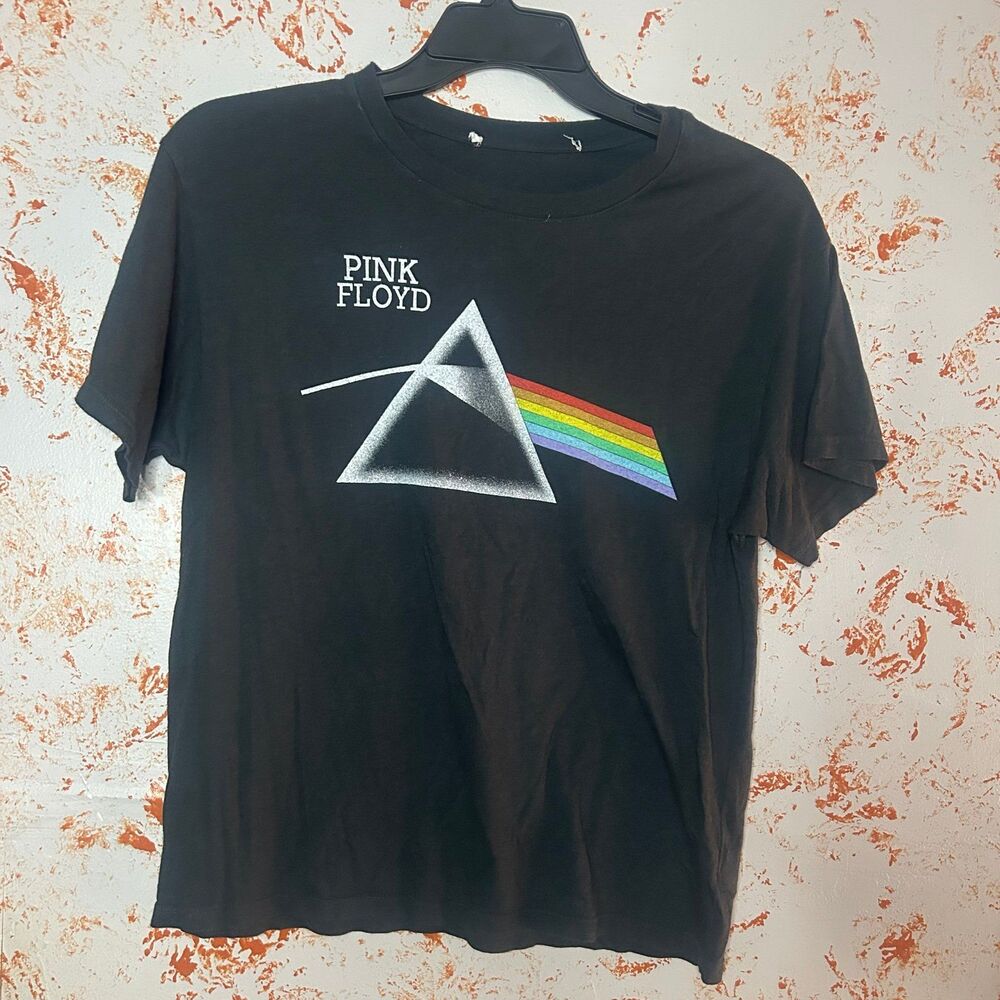Pink Floyd Dark Side Prism Graphic Band T-Shirt Daydreamer Black Small